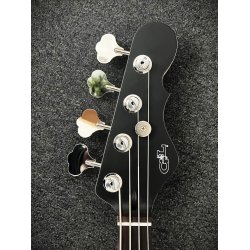 G&L Kiloton Jet Black, Satin "Frost" Top Coat 4-strenget basguitar